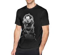 Stephen King's It T-Shirt Casual Cotton Fabric Tee Men's Short Sleeve T-Shirt Top Manches Courtes(X-Large)