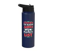 Stephen Santa Christmas Saying Funny Stephen Nom Stephen Stainless Steel Insulated Water Bottle