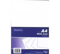 Stephens Pack de 25 feuilles de papier cartonné Blanc