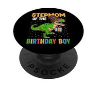 Stepmom of The Birthday Party Outfit Dinosaure Bonus Mom PopSockets PopGrip Adhésif