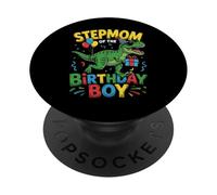 Stepmom of The Birthday Party Outfit Dinosaure Bonus Mom PopSockets PopGrip Adhésif