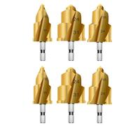 Stepped Drill Bit, Hexagon Shank Water Pipe Connection Tool 20/25/32mm,Full Open Process Hand Tool Wireless Drills