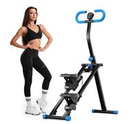 Stepper 2025 pour Exercices de Gym à Domicile, Machine d'escalade Verticale avec résistance réglable à 3 Niveaux, entraînement croisé avec écran LCD, pédale Portable Pliable, Guidon réglable (Noir)
