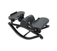 Stepper À Bascule Côte À Côte - Acier À Haute Teneur en Carbone 49 X 27 X 23 Cm avec Cordes De Traction | Balance Rocker Entraînement Genoux Jambes Hanches Abdominaux, Bureau De Gymnastique pour Tout