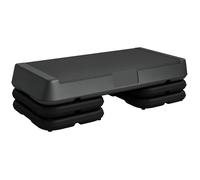 Stepper aérobic fitness hauteur réglable 3 niv. 10/15/20 cm surface antidérapante PE gris Gris