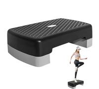 Stepper Aerobic Step Bench - Tapis antidérapant gratuit, entraînement exclusif | Stepper Fitness, stepper d'entraînement réglable en hauteur pour l'entraînement - Équipement de fitness de 45 cm pour
