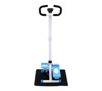 Stepper avec guidon - Charge maximale de 150 kg - Vélo d'appartement hydraulique avec bandes de résistance et écran LCD - Stepper de fitness silencieux pour la maison - Appareil cardio pour jambes et