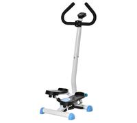 Stepper avec guidon - stepper fitness - écran LCD - résistance réglable exercise hanches jambes lombes pour maison - bleu