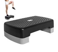 Stepper d'aérobic - Plateforme réglable en hauteur - Niveau d'exercice antidérapant - Appareil de fitness - Appareil d'entraînement cardio - Stepper aérobic antidérapant de 17,7 pouces pour les femmes