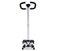 Stepper de fitness avec guidon noir, stepper pour la maison avec écran LCD, capacité de charge de 150 kg pour bureau et salon