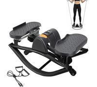 Stepper De Fitness Latéral - ABS Et Métal 50x25x25 Cm | Appareil De Marche Oscillant À Faible | Machine De Sport pour Jambes, Abdos Et Fessiers en Appartement Ou Bureau