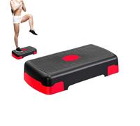 Stepper d'entraînement - Hauteur réglable - Stepper d'aérobic | Marchepied durable avec 3 rehausseurs, exercice d'aérobic léger pour la maison, la salle de sport, le cardio et les exercices