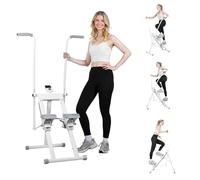 Stepper d'escalier pliable vertical pour salle de sport à domicile, machine d'entraînement complet du corps avec guidon et pédales réglables, charge de 120,2 kg