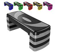 Stepper d'exercice aérobic avec 5 niveaux de marche réglables, cardio, poids, yoga, exercice de musculation, antidérapant pour la maison/la salle de gym/le bureau, l'entraînement