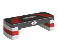 Stepper Fitness Aerobic - Aosom.fr x FFHandball - hauteur reglable surface antiderapante 80 x 31 x 20 cm noir gris clair