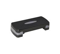 HOMCOM Stepper Fitness Aerobic hauteur réglable à 2 niveaux (10 ou 15 cm) plastique gris noir