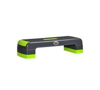 Stepper Fitness Aerobic hauteur reglable surface antiderapante dim. 78L x 28l x 10/15/20H cm PP noir vert Vert G