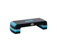 HOMCOM Stepper aérobic fitness hauteur réglable 3 niveaux 10/15/20 cm surface antidérapante plastique 78 x 28 x 20 cm noir et bleu