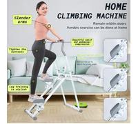 Stepper Fitness avec guidon ergonomique - Stepper d’escalier pliant avec plage de pas étendue, guidon réglable