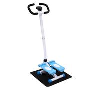 Stepper Fitness avec Guidon, Machine de Step, Écran LCD, Bandes Élastiques | Cadre en tube d’acier, entraînement hydraulique et charge jusqu’à 150 kg pour des séances stables à domicile ou au bureau