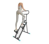 Stepper for Salle de Sport à Domicile, Appareil d'exercice Cardio Vertical Pliable, Monte-escalier for entraînement Complet du Corps avec Guidon, Hauteur réglable
