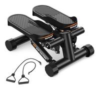 Stepper hydraulique FED FITNESS avec cordons de traction - Silencieux, antidérapant et écran LCD - Charge maximale 150 kg