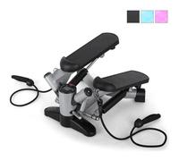Stepper Klarfit Powersteps avec extenseurs - Noir/Argent - Fitness Mixte - Livré monté