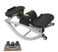 Stepper latéral compact portable avec affichage numérique pour jambes, fessiers, abdominaux, suivi des calories, entraînement à domicile