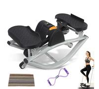 Stepper latéral, Machine Pas à Pas à Bascule pour l'entraînement à la Maison, Stepper Portable côté à côté pour Les Genoux et Les articulations, équipement Cardio à Faible Impact pour Les Jambes