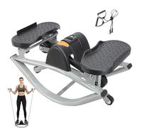 Stepper Latéral Rock - Appareil Fitness Faible pour Maison | Machine Compacte Et Portable avec Cordes De Traction | Protège Genoux Et Articulations en Travaillant Jambes, Fessiers Et Abdos