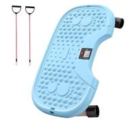 Stepper Machine à pas d'exercice avec bande de résistance, équipement cardio complet avec tension réglable, accessoire de fitness en acier avec pédales antidérapantes, outil d'entraînement