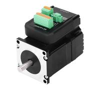 Stepper Motor 57 Integrated 1.5N.m with Driver | 4A 500RPM High Output 8mm Single Shaft | Standard 23 Stepper Motor for CNC Routers / 3D Printers/Engraving Machines | DC 24-50V