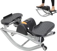 Stepper portable pour la maison et la salle de sport | Stepper latéral latéral avec résistance réglable | Équipement cardio pour jambes, fessiers et entraînement du tronc | Stepper de fitness pour