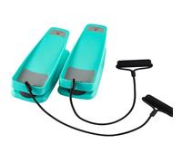 Stepper pour Exercices Fitness À Domicile Stepper D'Entraînement Maison - Plateforme Anti-Dérapante avec Bandes Résistance, Brûleur Graisse Bras/Jambes 1500g