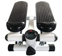 Stepper pour la maison, stepper avec cordes de puissance, stepper avec écran LCD, appareil d'entraînement pour la maison (noir et blanc)