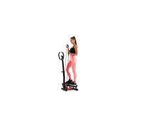 Hop-Sport Stepper Rotatif HS-055S Noble, Swing Side, Stepper avec poignées réglables, Cordes élastiques et Compteur (Noir/Rouge) Noir/Rouge G