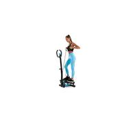Hop-Sport Stepper Rotatif HS-055S Noble, Swing Side, Stepper avec poignées réglables, Cordes élastiques et Compteur (Noir/Bleu) Noir/Bleu G