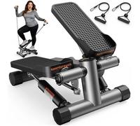Stepper - Sportsroyals - Mini stepper - bandes résistance - hydraulique - Ecran LCD - Max 150kg - Débutant à Confirmé