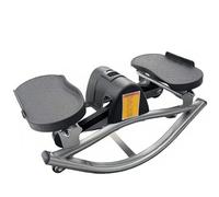 Stepper Swing, Stepper Haut en Bas Platzsparender Mini-Stepper Mit Widerstandsbander - Niedrigschlagiger Heimtrainer Mit Digitalem Monitor, Pedalier D Appartement(Grey)