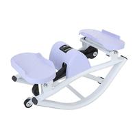 Stepper Swing, Stepper Haut en Bas Platzsparender Mini-Stepper Mit Widerstandsbander - Niedrigschlagiger Heimtrainer Mit Digitalem Monitor, Pedalier D Appartement(Purple)