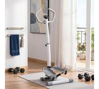 Stepper Vélo d'appartement avec écran LCD, vitesse réglable, en métal ABS, hauteur réglable, 55 x 53 x 118-128 cm, charge maximale : 100 kg