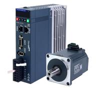 STEPPERONLINE Kit servomoteur AC EtherCAT série A6 : servomoteur 400 W, 3 000 tr/min, 1,27 Nm, codeur absolu 17 bits, IP67 + contrôleur servomoteur AC EtherCAT 400 W + câble de 3 m