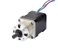 STEPPERONLINE Moteur pas-à-pas Nema 17 - L = 48 mm Φ8 mm avec rapport de transmission 5 : 1 - Engrenage planétaire pour imprimante 3D, bras robotique, fraise CNC