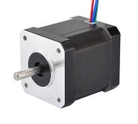 STEPPERONLINE Nema 17 Bipolar 0,9 deg 44 Nm 1,68 A 42 x 42 x 47 mm 4 fils pour imprimante 3D, machine CNC.