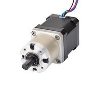 STEPPERONLINE Nema 17 Moteur à pas Bipolar L = 48 mm avec rapport de transmission 27:1 engrenage planétaire pour imprimante 3D, machine CNC.