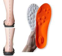 Steppers Insoles, semelles de massage confortables et boosting, semelles orthopédiques, semelles de sport confortables pour homme et femme, orange, 39-40