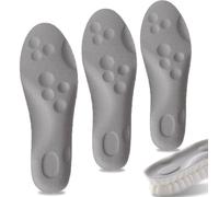 Steppers Insoles, Steppers Insoles Men, 2025 New 4d Breathable Shock Absorbing Cloud Massage Shoe Inserts with Arch Support (3pair D,43-44)