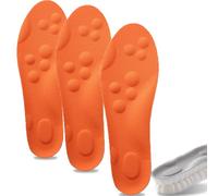 Steppers Insoles, Steppers Insoles Men, 2025 New 4d Breathable Shock Absorbing Cloud Massage Shoe Inserts with Arch Support (3pair B,49-50)