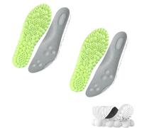 Steppes Lot de 2 paires de semelles intérieures Stepprs Cloud pour homme et femme - Très confortables et douces - Pour toute la journée (gris, B - Homme 12 à 13/femme 13 à 14)