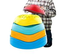 Steppin Gu Stone Pierre d'équilibre pour | Jeu de 5 pièces | Jeu de coordination coloré, antidérapant et résistant | Jouet de motricité d'équilibre de jardin | Gu Préscolaire